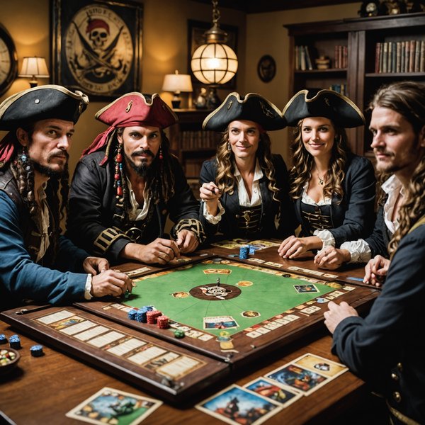 Comment organiser une soirée jeux de société sur le thème des pirates?